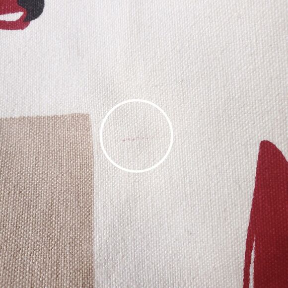 Pier 1 Chili Peppers Placemats Set of 2 Cotton Fabric 14" x 20" Beige Cream Red - Picture 9 of 10